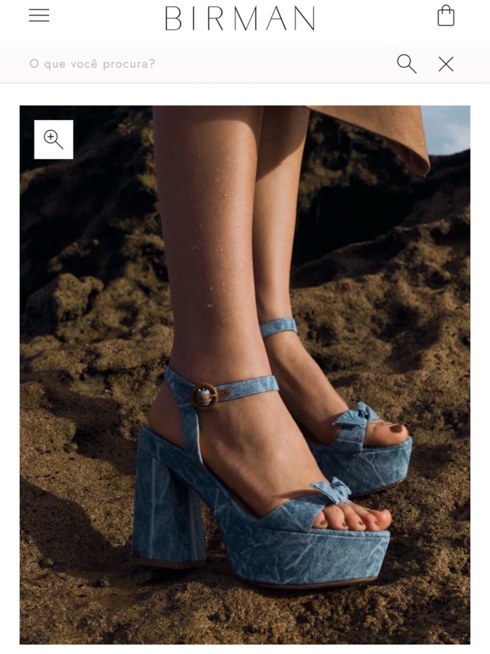 Alexandre Birman Clarita Denim Platform Sandals Size 37.5